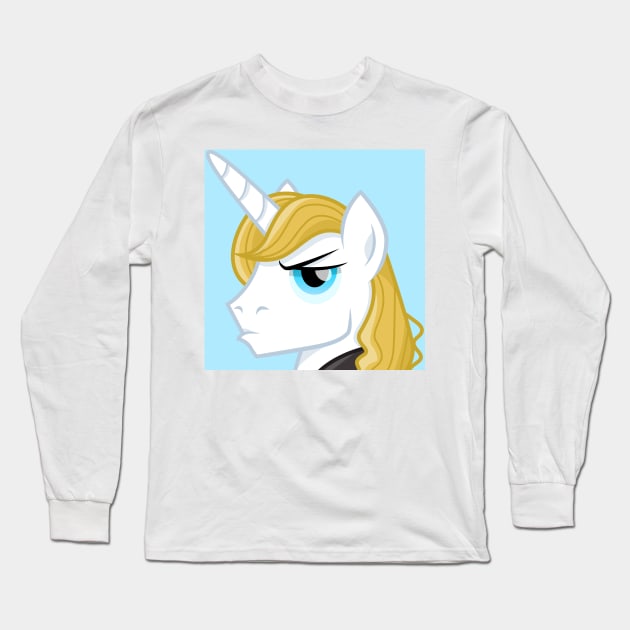 Prince Blueblood portrait Long Sleeve T-Shirt by CloudyGlow